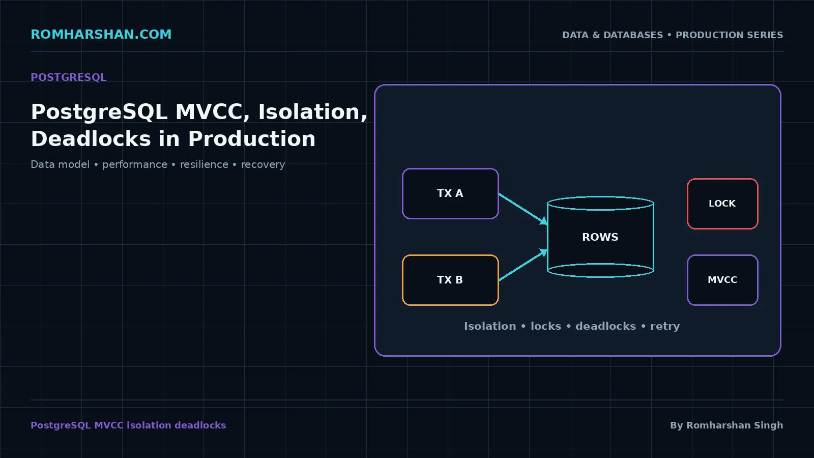 PostgreSQL MVCC, Isolation, Locking and Deadlocks in Production